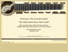 Tablet Screenshot of acousticguitar.net