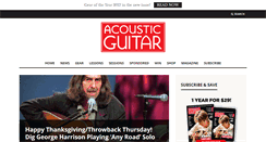 Desktop Screenshot of acousticguitar.com