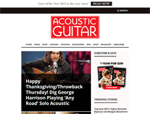 Tablet Screenshot of acousticguitar.com